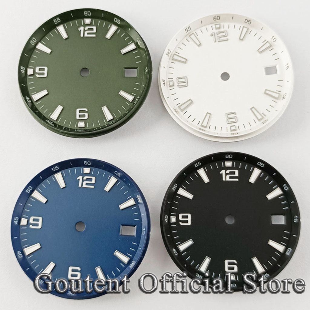 Goutent-発光滅菌時計ダイヤル、日付ウィンドウ付き移動 - Gold 6138 のレビューと価格